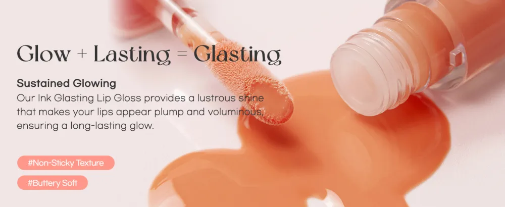 Peripera Ink Glasting Lip Gloss | Non-Sticky High-Shine 4XL Wand For Easy Application Comfortable Plumping Fuller-Looking Lips Moisturizing Long-Lasting Vegan (003 CHILLING ROSY) - lip gloss