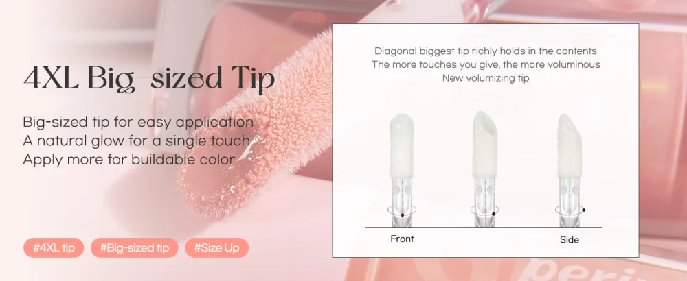 Peripera Ink Glasting Lip Gloss | Non-Sticky High-Shine 4XL Wand For Easy Application Comfortable Plumping Fuller-Looking Lips Moisturizing Long-Lasting Vegan (003 CHILLING ROSY) - lip gloss