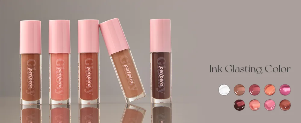 Peripera Ink Glasting Lip Gloss | Non-Sticky High-Shine 4XL Wand For Easy Application Comfortable Plumping Fuller-Looking Lips Moisturizing Long-Lasting Vegan (003 CHILLING ROSY) - lip gloss