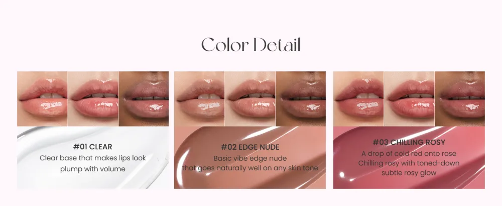 Peripera Ink Glasting Lip Gloss | Non-Sticky High-Shine 4XL Wand For Easy Application Comfortable Plumping Fuller-Looking Lips Moisturizing Long-Lasting Vegan (003 CHILLING ROSY) - lip gloss