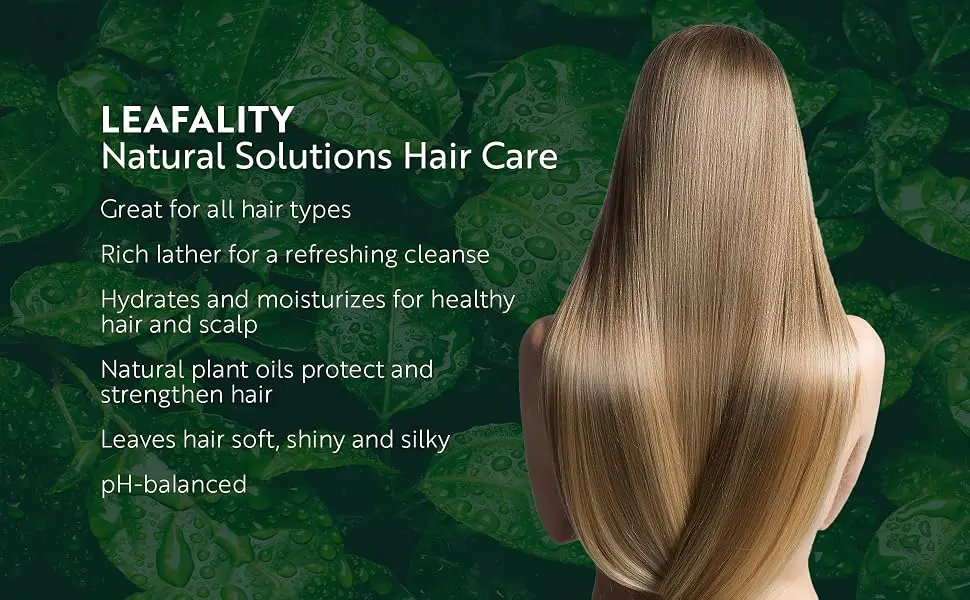 Salon Grade Daily Plant Based Conditioner Natural Ingredient Solutions Sulfate Free & Vegan (Smoothing) - Leafality Natural Solutions Hair Care, Great for all Hair Types