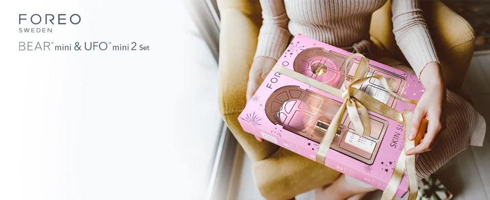 FOREO Skin Supremes Holiday Gift Set BEAR mini + UFO mini 2 + UFO masks - sets