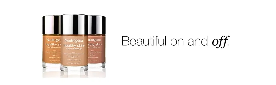Neutrogena Healthy Skin Liquid Makeup Foundation, Broad Spectrum SPF 20 Sunscreen, Lightweight & Flawless Coverage Foundation with Antioxidant Vitamin E & Feverfew, 40 Nude, 1 fl. oz - product information 3
