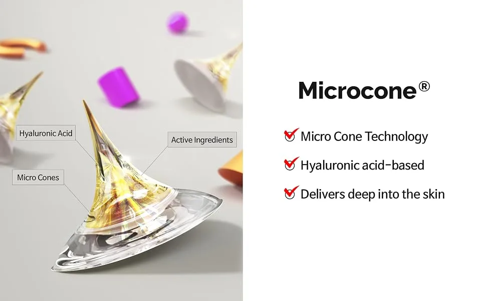 Acropass RETINOL MICROCONE PATCH (12 patches) 1 patch for between brows 2 patches for eye area/smile lines | Line care | Retinol | Retinol Patch | Wrinkle cares | Smile lines | Forehead lines - Acropass Retinol Microcone Patch