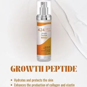 Growth Peptide - Dermatologist Tested & Recommended - Clinically Proven Formula 1.8 fl oz - Infograph