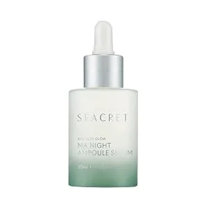 SEACRET Face Serum - Bio Skin Glow Multi-Acid Complex Night Serum for Face Ampoule 1 Fl.Oz 30ml. - Bio Skin Glow Multi-Acid Complex Night Ampoule Serum for Face