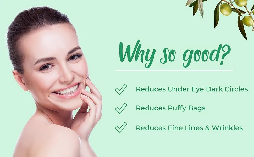 Pilgrim Squalane (Plant) Roll On Under Eye Cream For Dark Circles For Unisex With Phyto-Retinol & Caffeine 15ml - roll on under eye serum