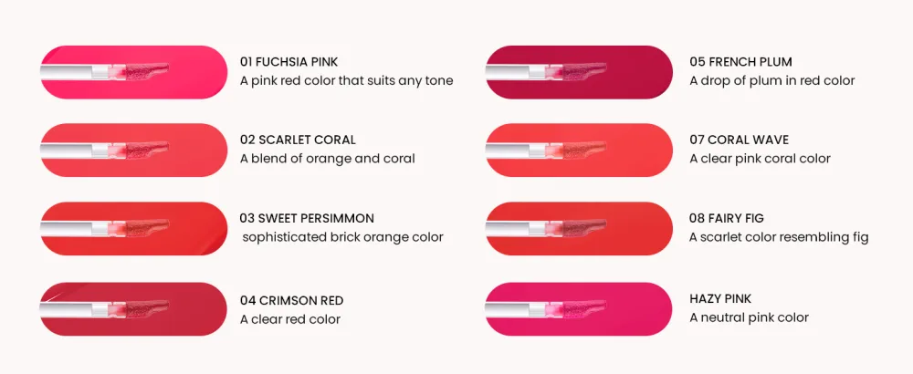 MERYTHOD Water Lip Stain Tinted Glossy Quick Setting 3g (08 Fairy Fig) - water tint