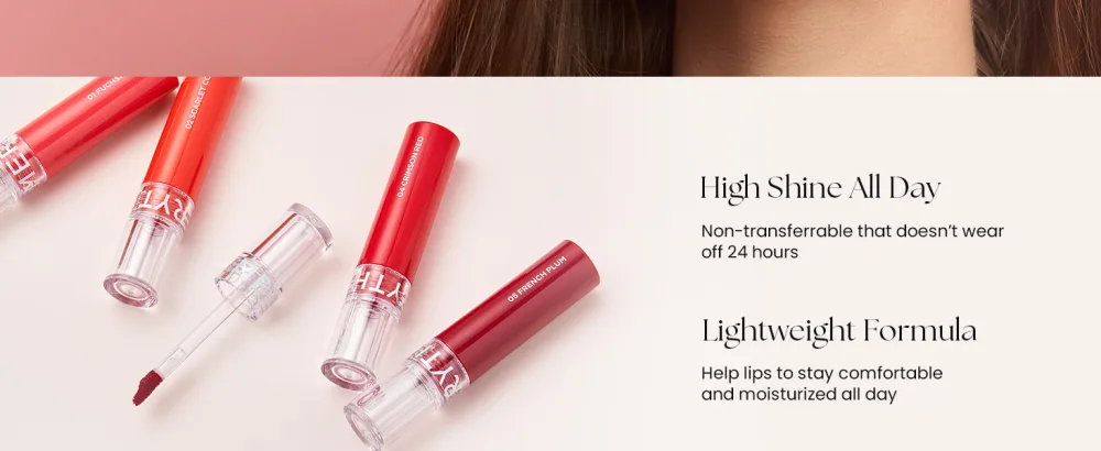 MERYTHOD Water Lip Stain Tinted Glossy Quick Setting 3g (08 Fairy Fig) - water tint