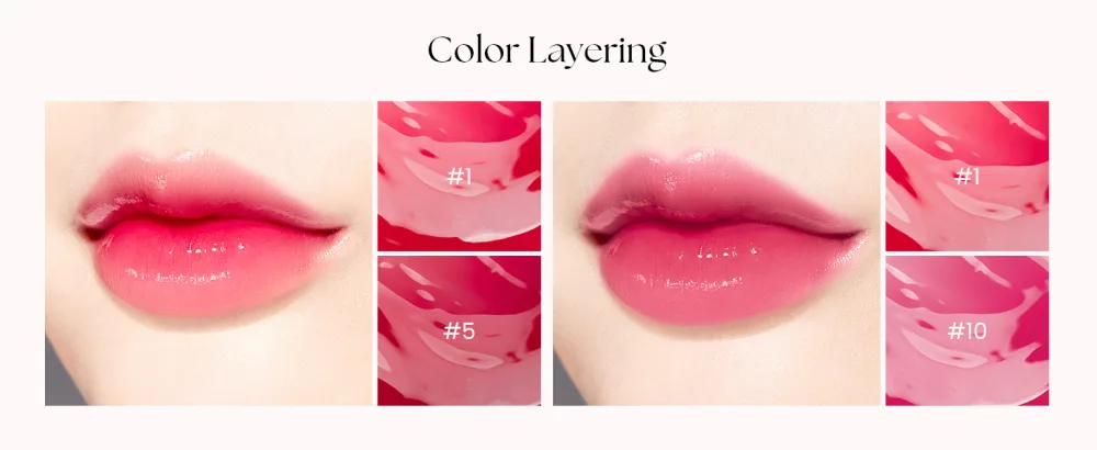MERYTHOD Water Lip Stain Tinted Glossy Quick Setting 3g (08 Fairy Fig) - water tint