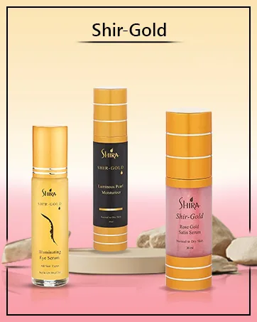 Shira Organic Face Essentials Combo Ester C-Collagen Moisturizer 50ml Instant lift Collagen Eye Serum 30ml - Shir-Gold