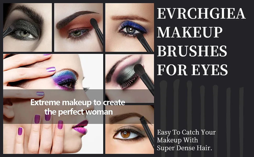 Makeup Brushes Set Professional Premium Synthetic Powder Foundation Blending Eye Shadow Blush Concealers Face Makeup Brush Kit 7eyeshadow brushes with bag - makeup brushes for eyes