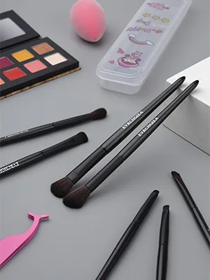 Makeup Brushes Set Professional Premium Synthetic Powder Foundation Blending Eye Shadow Blush Concealers Face Makeup Brush Kit 7eyeshadow brushes with bag - soft eyeshadow brush with case