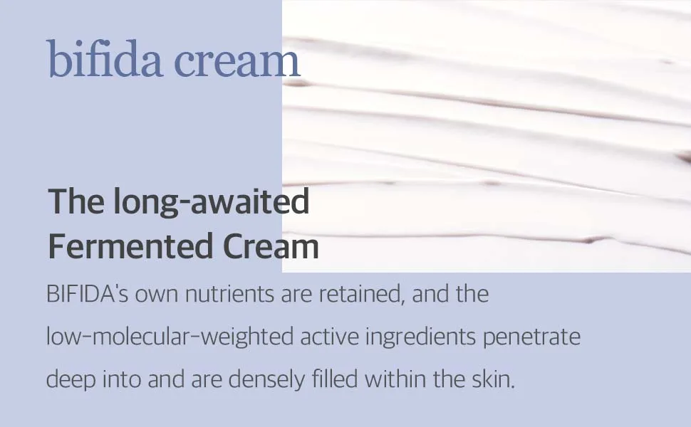 mixsoon Bifida cream 2.02 fl oz / 60 ml - moiturizing hydrating nutrients bifida cream skin firming care smooth mineral without stickiness