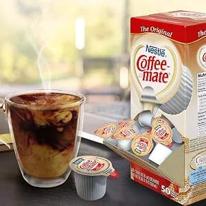 Nestle Coffee mate Coffee Creamer, Original, Liquid Creamer Singles, Non Dairy, No Refrigeration, Box of 180 Singles - product information 2