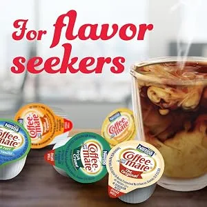 Nestle Coffee mate Coffee Creamer, Original, Liquid Creamer Singles, Non Dairy, No Refrigeration, Box of 180 Singles - product information 4