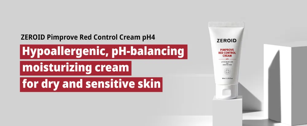 ZEROID Pimprove Red Control Cream Korean Dermocosmetic pH balancing care for sensitive skin - ZEROID Pimprove Red Control Cream