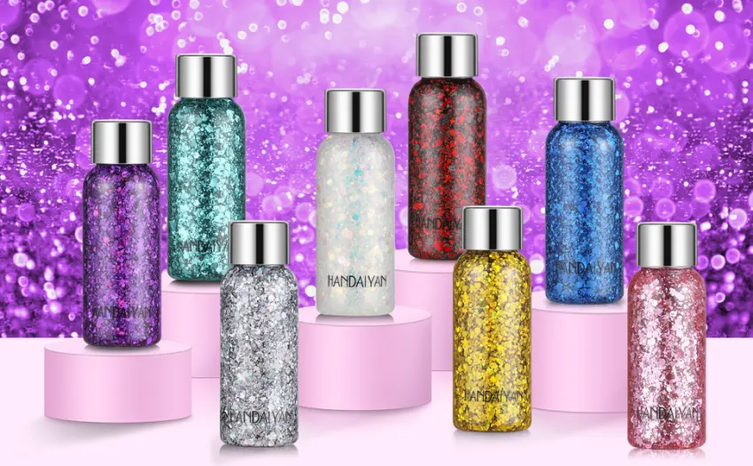 Holographic Silver Face Glitter TEOYALL Long Lasting Glitter Shimmer Chunky Sequins Glitters for Body Face Hair Makeup (Silver) #1 Silver - body glitter