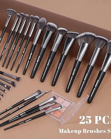 MAANGE Makeup Brushes Premium Synthetic Makeup Brush Set Professional Blush Contour Eye Make Up Brush Kit (Blue) - maange makeup brushes