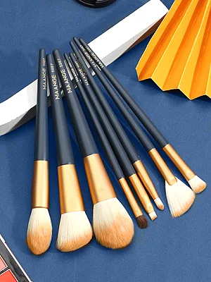 MAANGE Makeup Brushes Premium Synthetic Makeup Brush Set Professional Blush Contour Eye Make Up Brush Kit (Blue) - makeup brush set