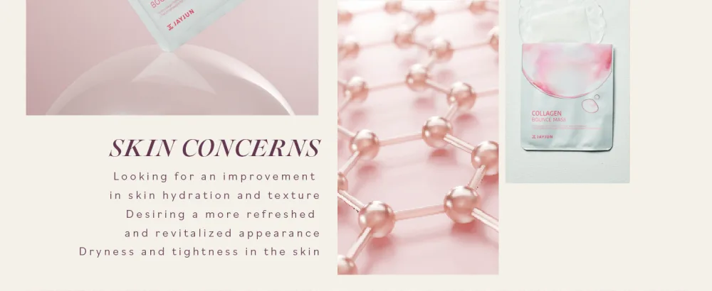 JAYJUN Collagen Bounce Mask (10 Sheets) Firming & Plumping with French Marine Collagen 0.77 fl. oz. - Collagen bounce mask-03