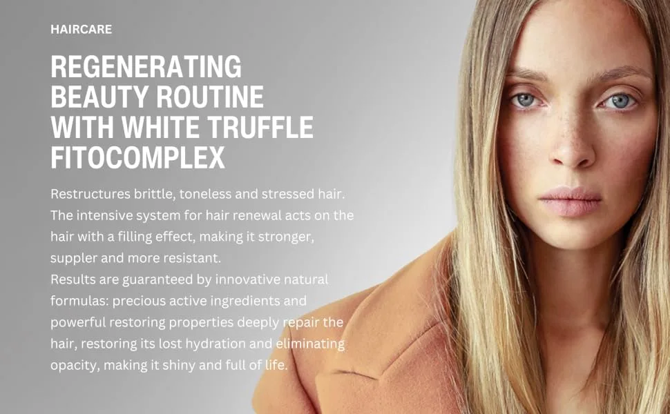 Previa Reconstruct Travel Kit - Regenerating Shampoo (3.4 oz) and Damaged Hair Conditioning Treatment with White Truffle (2 oz) - PREVIA RECONSTRUCT