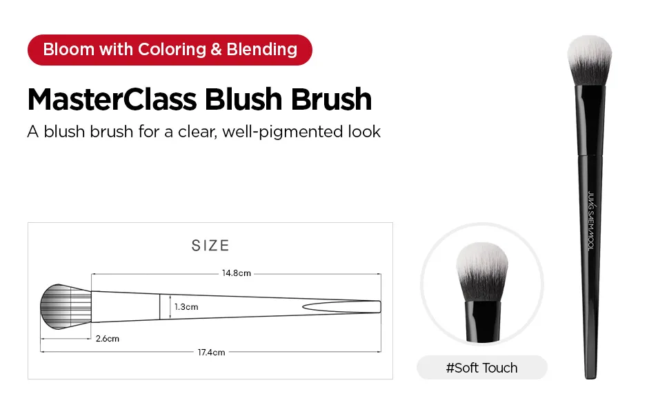  JUNGSAEMMOOL OFFICIAL Masterclass Blush Brush | Makeup Artist Brand | Synthetic Brush | Flawless Sculpting - blush brush