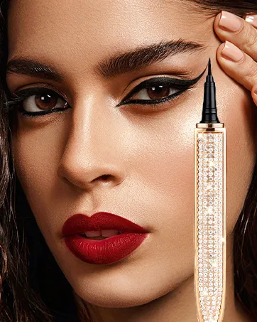 Magic Eyelashes with Eyeliner Magic Eyelashes and Self adhesive Eyeliner Kit 6 Pairs 2021 Upgraded Reusable Mink Lashes Dramatic Look No Glue Needed (Magic Glitter Pearl B) - eyeliner, eyeliner pencil, eyeliner stamp wingliner, eyeliner liquid pen, eyeliner liquid