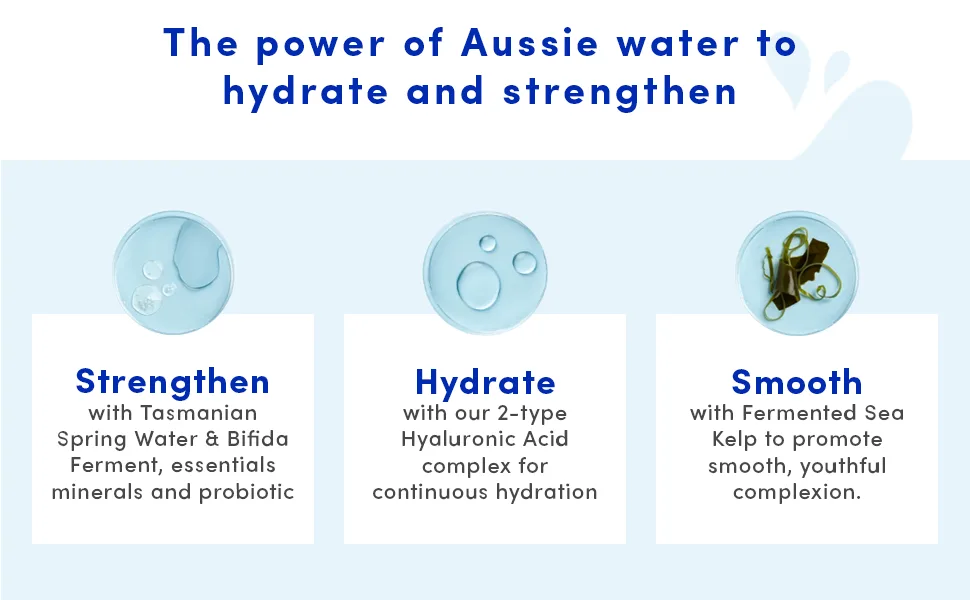 Sand & Sky Tasmanian Spring Water Splash Serum. Hyaluronic Acid for soft and plump skin. - product information 11