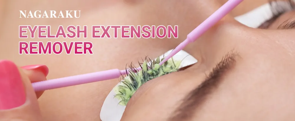 NAGARAKU Eyelash Extensions Glue Remover Cream Paste 12ml Mild No Stimulation Fruit Fragrance Adhesive Removing Supplies Professional for Salon Mild cream remover - lash remover for lash extensions lash extension remover lash remover