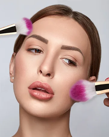 Tenmon Petal-Shaped Foundation Brush Foundation Makeup Brush Suitable for Mixed Liquid Cream or Flawless Powder Cosmetics Multifunctional Makeup Brush (White) - Tenmon makeup brushes