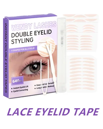 Eyelash Extensions D Curl 20-25mm Single Tray Classic Eyelash Extensions Individual Lashes 0.20mm Thickness Silk Lash Extensions Professional Salon Use by WENDY LASHES(0.20-D 22mm) - Eyelid Tape