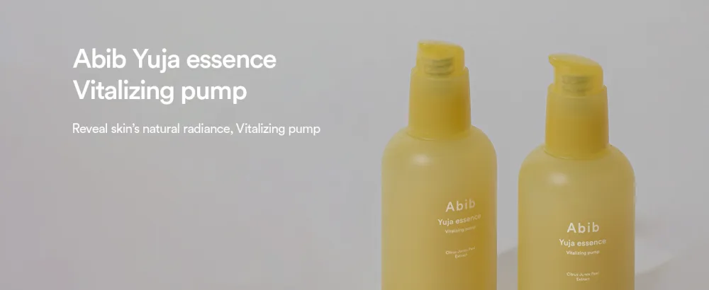 Abib Yuja Essence Vitalizing Pump 1.69 fl oz / 50ml I Revitalizing Blemish Redness Spot Care Vitamin C Essence - yuja vitalizing essence