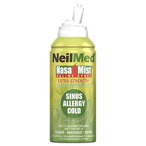 NeilMed NasaMist Hypertonic Extra Strength Saline Spray,Green 4.5 fl oz (Pack of 1) - product information 1