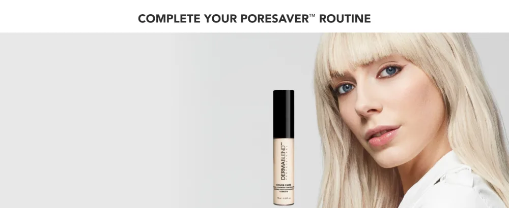 Dermablend Poresaver Matte Primer Face Makeup for Oily Skin Lightweight Pore Minimizing & Blurring Face Primer 24HR Wear 1.0 Fl. Oz. - Poresaver Routine
