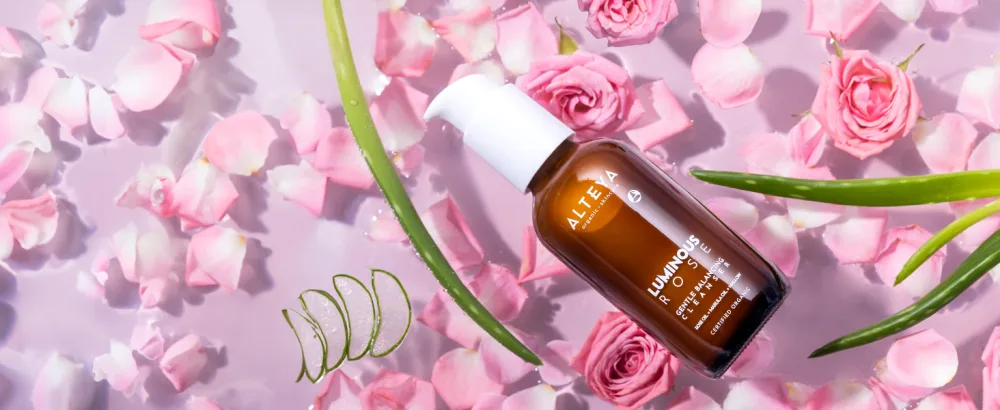 Alteya Organics Luminous Rose Iridescent Light Serum 1Fl Oz/ 30mL - cleanser