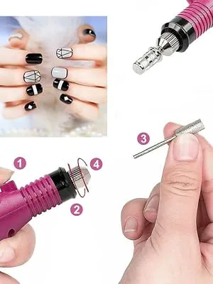 Portable Electric Nail Drill USB Compact Efile Electrical Professional Nail File Kit for Acrylic Gel Nails Manicure Pedicure Polishing Shape Tools Design for Home Salon Use - product information 24