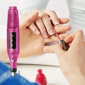 Portable Electric Nail Drill USB Compact Efile Electrical Professional Nail File Kit for Acrylic Gel Nails Manicure Pedicure Polishing Shape Tools Design for Home Salon Use - product information 27