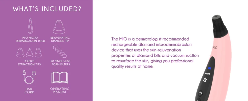 Spa Sciences MIO Microdermabrasion Replacement Filters - mio, dermatologist recommended rechargeable diamond microdermabrasion device