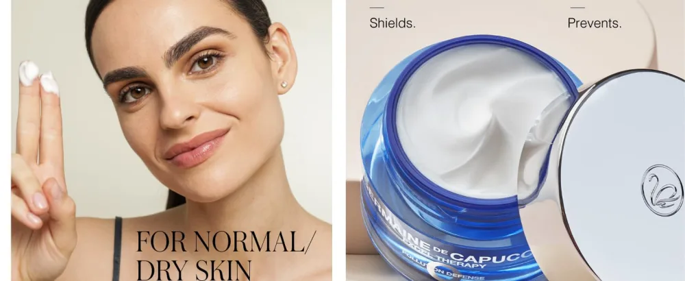Germaine de Capuccini - Excel Therapy O2 I Anti-Pollution Oxygenating Cream - Anti-Aging Moisturizing Cream - Defends the skin against pollution - UV - Blue Light - 50 ml - Germaine de Capuccini Excel Therapy O2, normal or dry skin