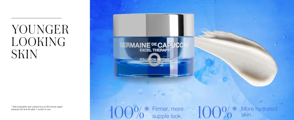 Germaine de Capuccini - Excel Therapy O2 I Anti-Pollution Oxygenating Cream - Anti-Aging Moisturizing Cream - Defends the skin against pollution - UV - Blue Light - 50 ml - Germaine de Capuccini Excel Therapy O2, younger looking skin, hydrates, supple look