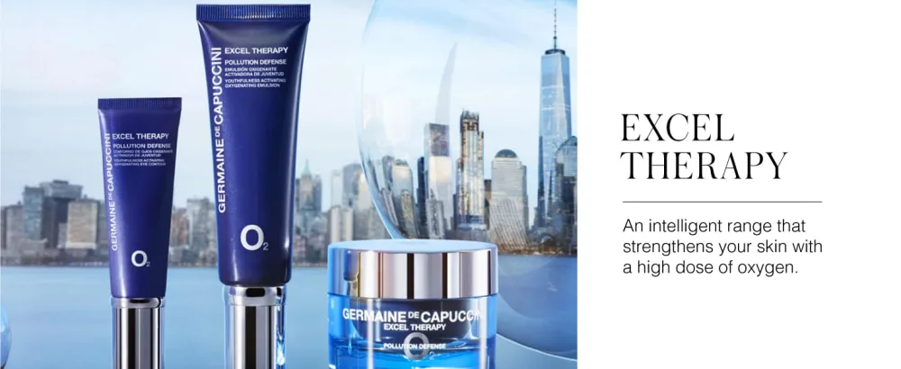Germaine de Capuccini - Excel Therapy O2 I Anti-Pollution Oxygenating Cream - Anti-Aging Moisturizing Cream - Defends the skin against pollution - UV - Blue Light - 50 ml - Germaine de Capuccini Excel Therapy O2, excel therapy, strengthens skin