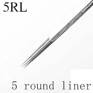 Needles 5RL,50pcs Disposable Sterilized Bugpin Needles Premium Quality Needle Liners 5RL Needles 5 Round Liner(5RL) - Tattoo needles 5rl