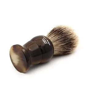 Edwin Jagger 1EJ282 Medium Super Badger Shaving Brush Imitation Light Horn for use with Shaving Cream or Soap for Men - Edwin Jagger 1EJ282 Medium Super Badger Shaving Brush back