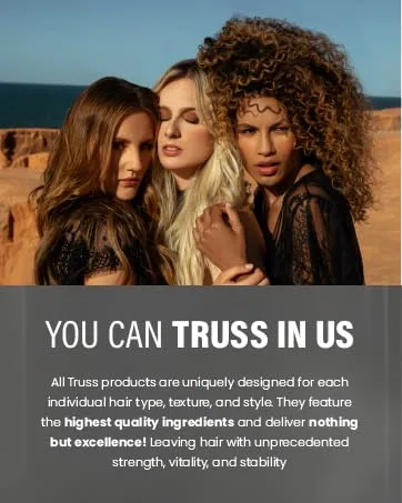 Truss Curly Shampoo - Gentle Cleansing for Defined Detangled Frizz-Controlled Wavy and Curly Hair with Softness Moisture Balance and Conditioning - TRUSS US
