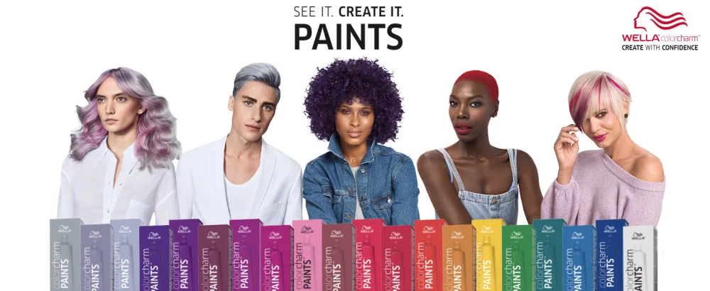 COLORCHARM Paints Semi-Permanent Hair Dye for Temporary Hair Color Intermixable Shades 2 oz Red - See it. Create it. Paints
