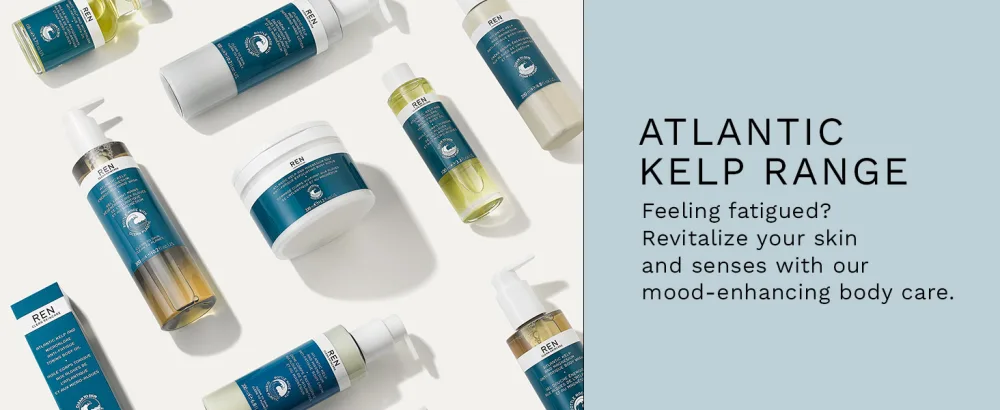 REN Clean Skincare Atlantic Kelp And Microalgae Anti-Fatigue Toning Body Oil 3.3 Fl Oz - Atlantic Kelp raatlange; Feeling fatigued? Revitalize your skin and senses with mood-enhancing care