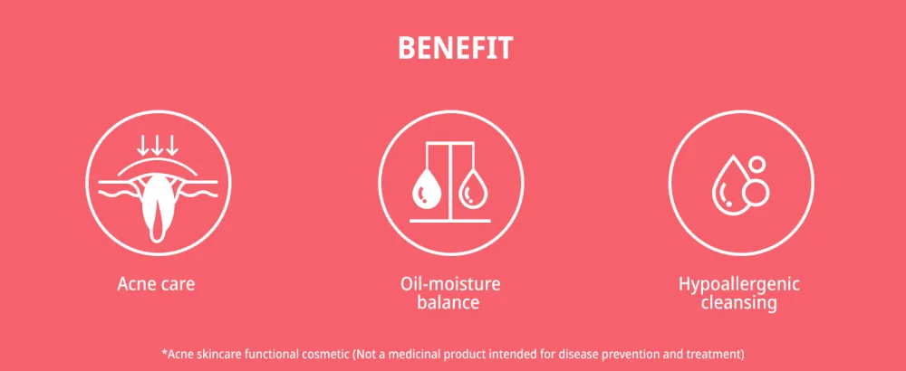 ZEROID Pimprove Foaming Cleanser Korean Dermocosmetic Balanced Care for Oily & Troubled Skin (200 mL) - ZEROID Pimprove Foaming Cleanser