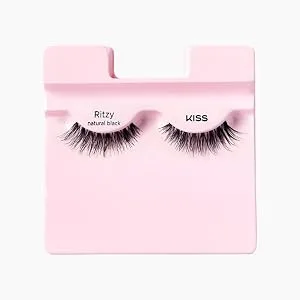 KISS True Volume False Eyelashes Ritzy' 14 mm 100% Natural Hair Tapered End Technology Contact Lens Friendly Easy to Apply Includes 1 Pair Reusable Strip Lashes - product information 9