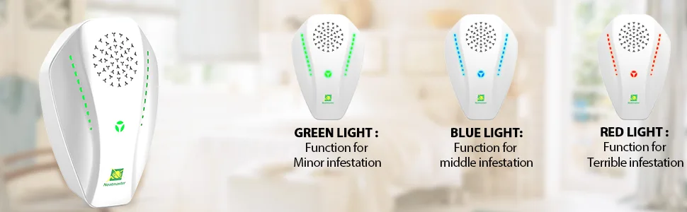 Neatmaster Ultrasonic Pest Repeller Electronic Plug in Indoor Pest Repellent, Pest Control for Home, Office, Warehouse, Hotel - 3 modes